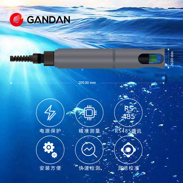 甘丹科技投入式氨氮監(jiān)測儀GD52-RS109-353精度±5