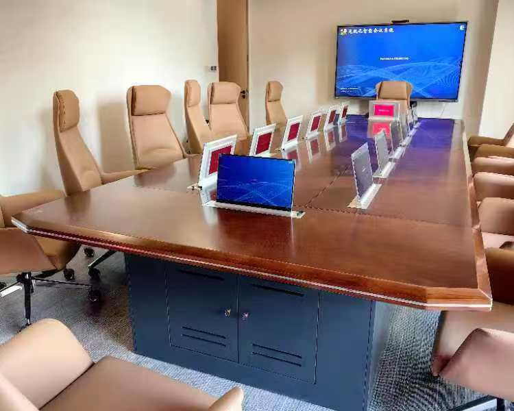 無紙化會(huì)議系統(tǒng)液晶升降器廠家嵌入式lcd顯示屏幕會(huì)議翻轉(zhuǎn)器
