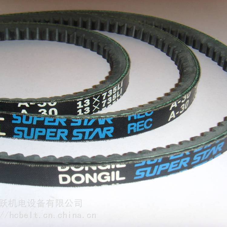 帶齒三角帶A30\/13*735Li易彎曲皮帶(DONGIL)
