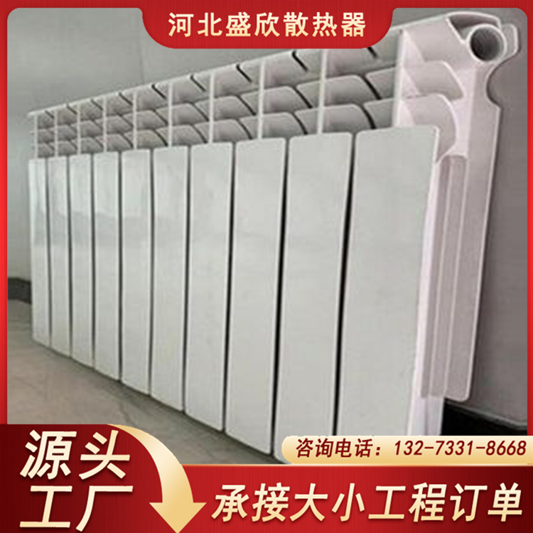 醫(yī)院用壓鑄鋁雙金屬散熱器廠家內(nèi)防腐噴塑工藝7002盛欣