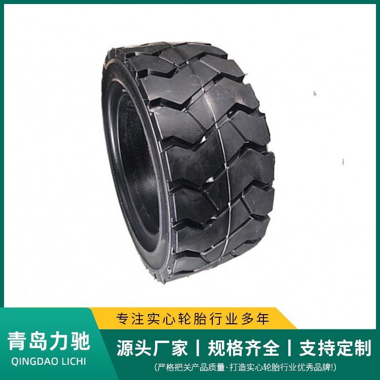 力馳廠家定制355\/55-20實心輪胎龍門吊實心胎棧橋車實心車胎