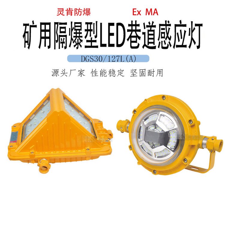 礦用防爆型LED感應(yīng)燈DGS30\/127L(A)煤礦隔爆聲控?zé)舻湍芎臒o閃爍