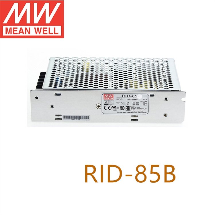 明緯（MEANWELL）RID-85B開(kāi)關(guān)電源85W雙組直流輸出隔離5V8A,24V2A