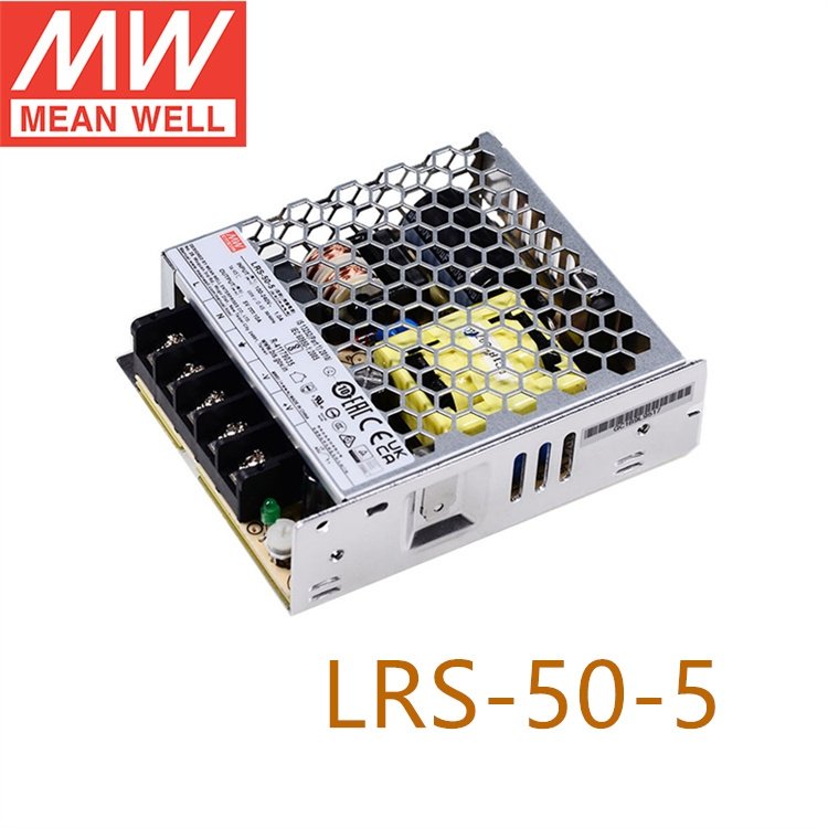 LRS-50-5明緯全新正品50w5v0-10a單組輸出封閉型開(kāi)關(guān)電源供應(yīng)器