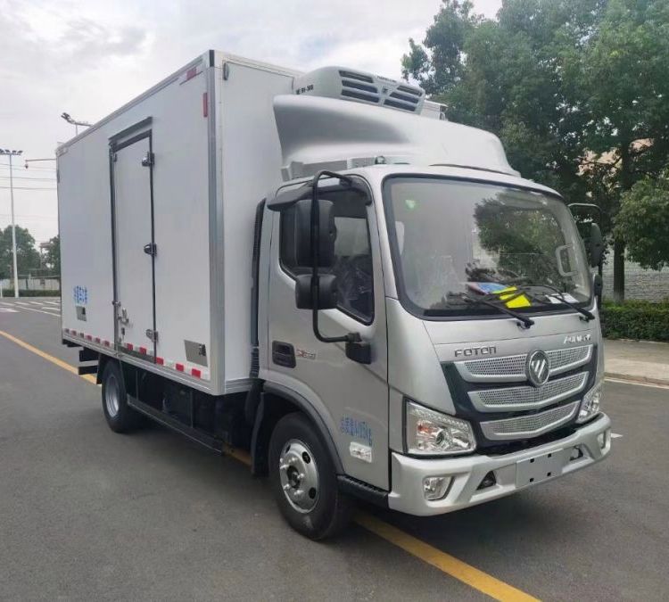 4米2福田奧鈴buff速運冷藏車通風槽肉鉤車多少錢一輛冷藏運輸