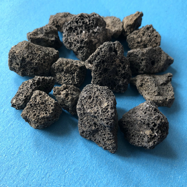 火山巖生物除臭填料型號3-5cm人工濕地墊層濾料機械強度高