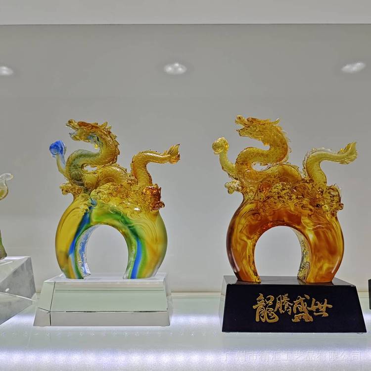 琉璃生肖動(dòng)物工藝品擺件，琉璃定制，琉璃吉祥物擺件，琉璃禮品定制，深圳琉璃加工定做廠家