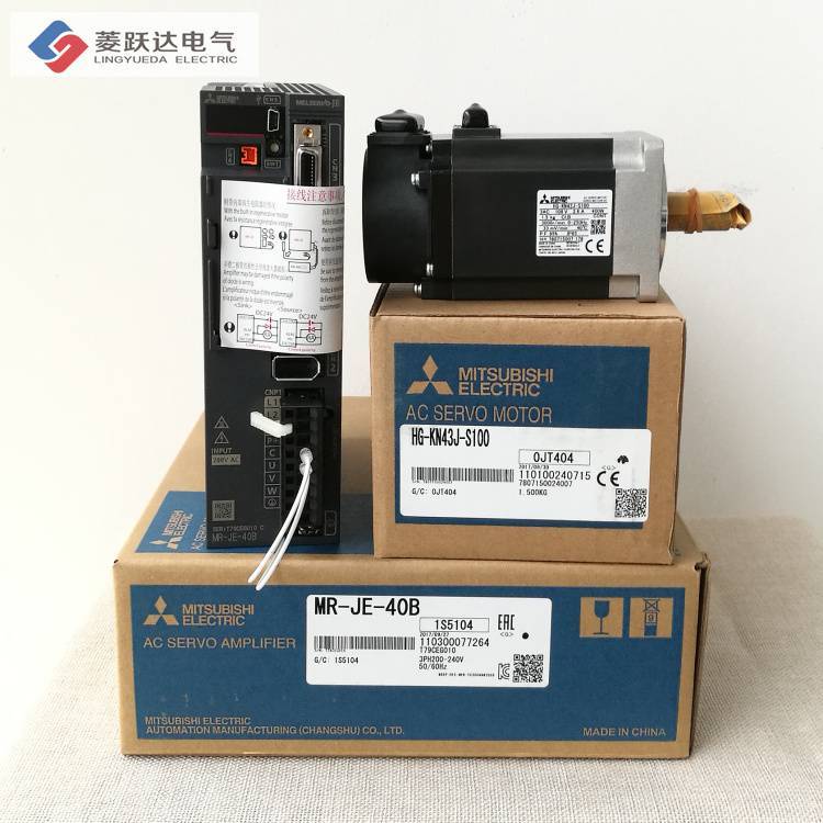 MITSUBISHI三菱伺服驅(qū)動(dòng)器電機(jī)400WMR-JE-40A40BHG-KN43J-S100