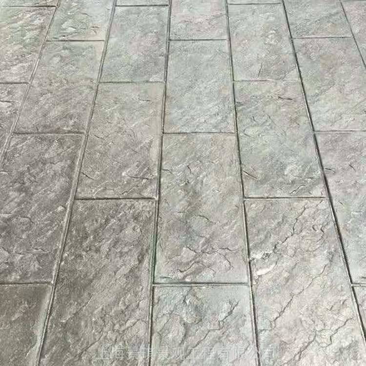 混凝土壓花地坪上海本地廠家園林景觀仿古藝術(shù)現(xiàn)澆水泥路面