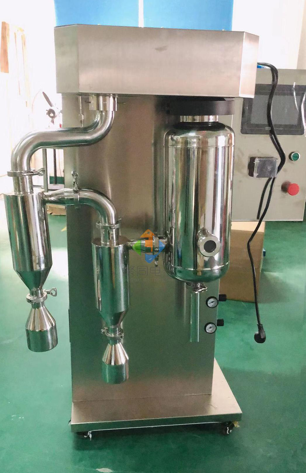 聚同雙級回收小型噴霧干燥機全不銹鋼材質(zhì)帶關(guān)機保護功能