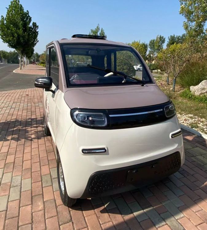 新款電動(dòng)四輪代步車成人家用小型女士日常通勤新能源全封閉電瓶車