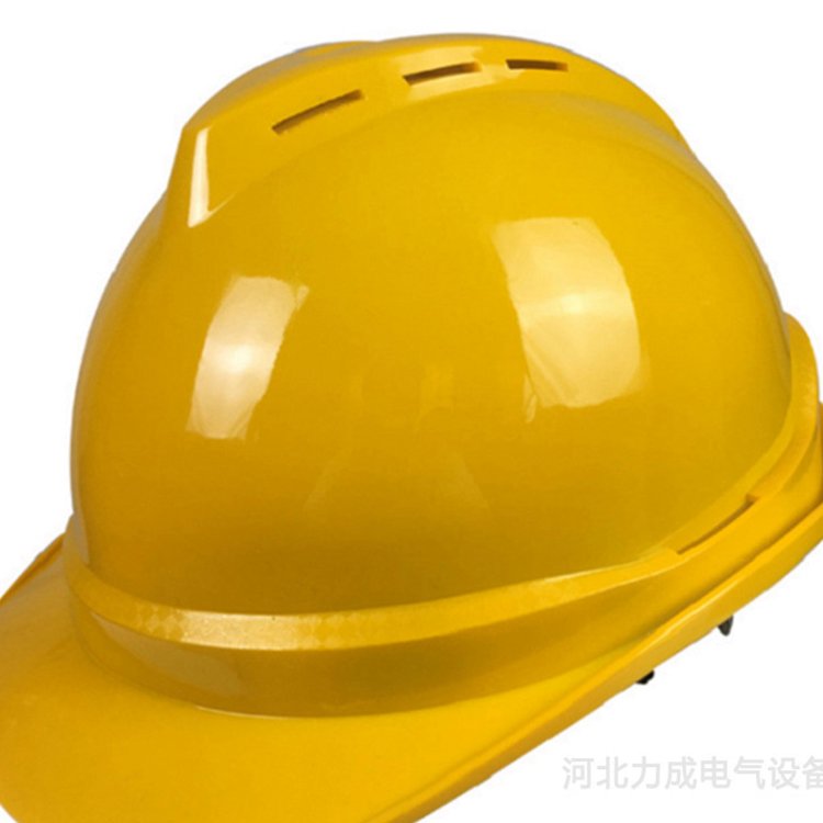V型黃色abs安全帽吸汗防砸帽子建筑工地保護(hù)頭部帽