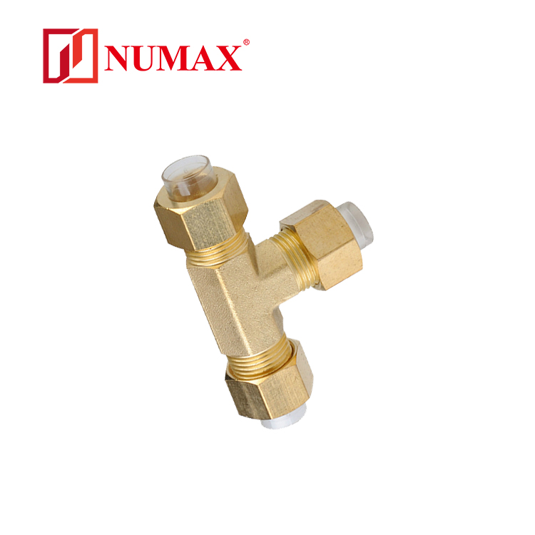 NUMAX氣動卡套式接頭T型三通接管BFT06-00配10*7.516*12氣管