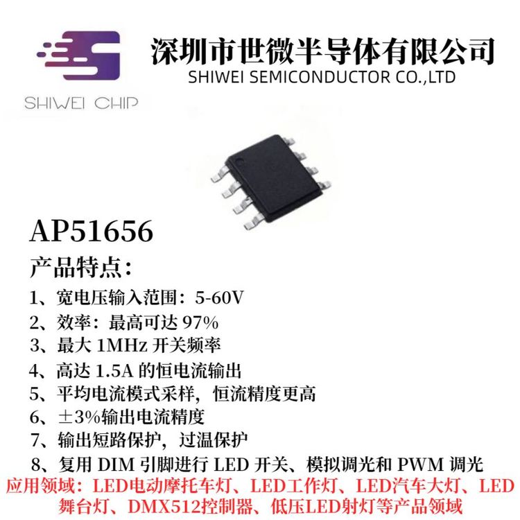 世微AP51275-100V降壓恒流芯片LED汽車燈實(shí)力雄厚