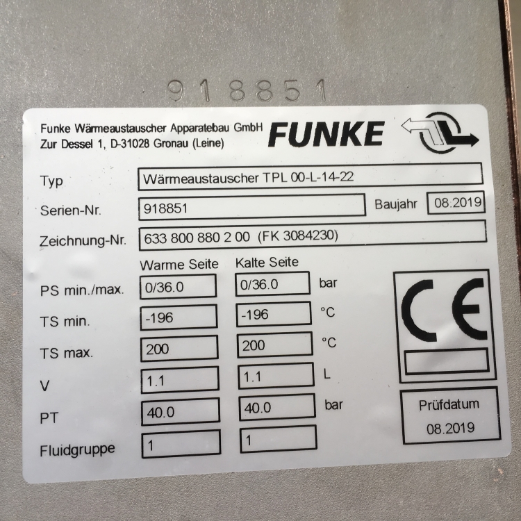 Funke板式換熱器可用于供暖和空調(diào)運(yùn)行壽命長