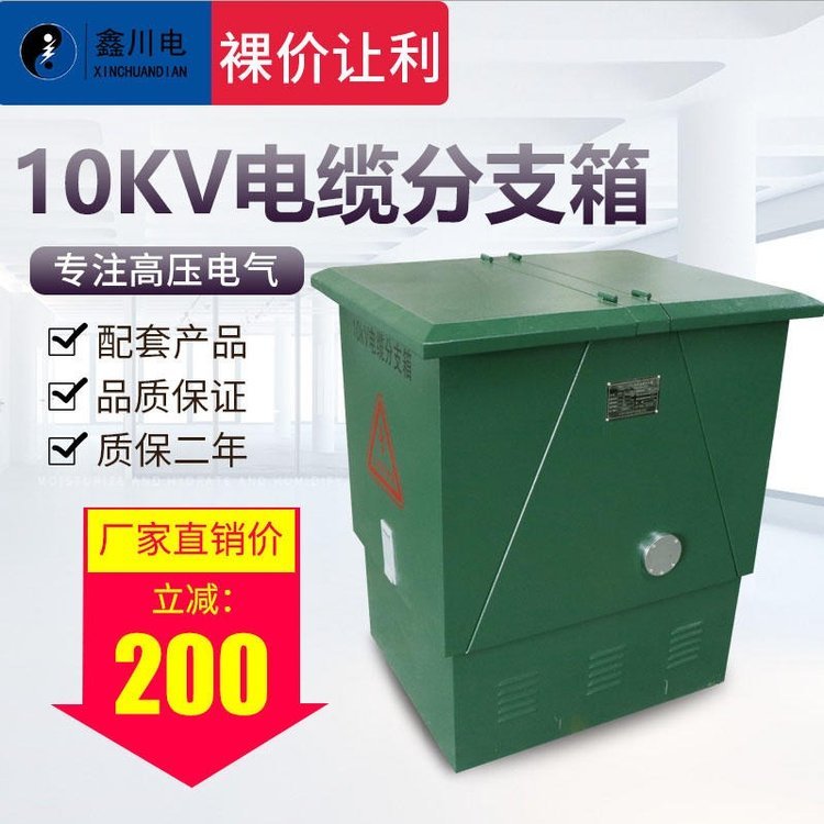 10KV電纜分支箱|成套DFW-12KV\/630A戶外高壓|對接箱廠家鑫川電