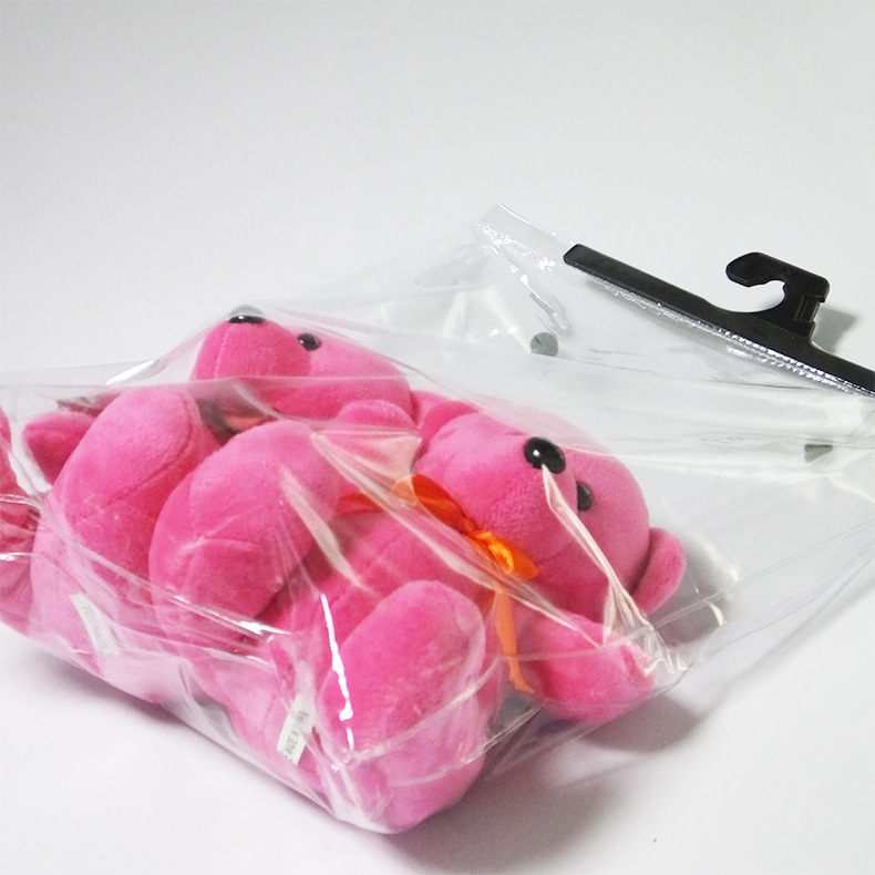 透明PVC掛鉤袋衣褲包裝立體袋環(huán)保塑料包裝袋