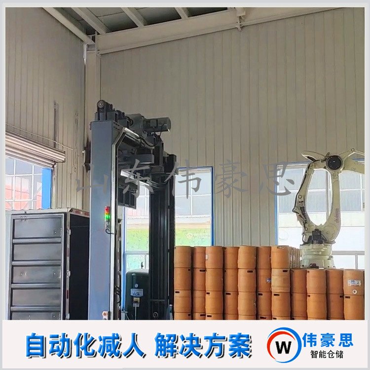 啤酒桶全自動(dòng)裝車設(shè)備，機(jī)器人推進(jìn)式裝車機(jī)應(yīng)用多種車型